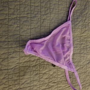 Light purple, sheer thong